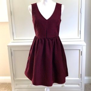 NWT QMack Mod Black & Red Fit & Flare Short Retro Dress